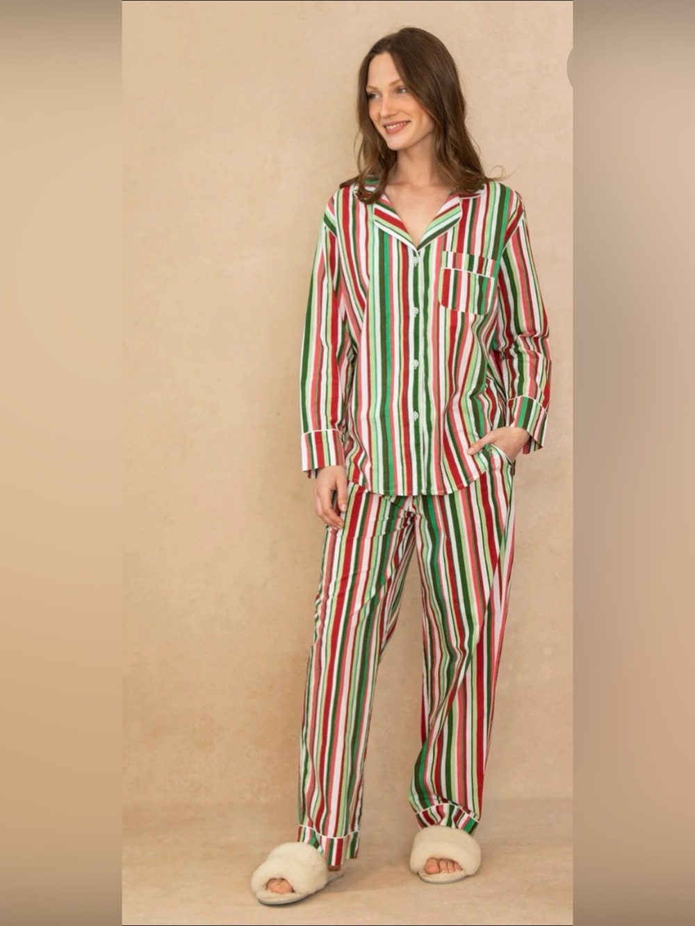 Printfresh Multi-Stripe Cotton Pajama